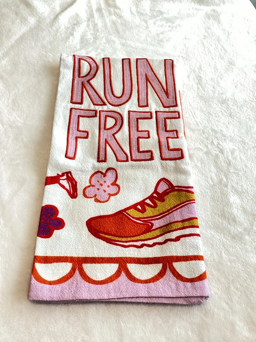 🏃‍♀️Anthropologie Embroidered Dish Towels New Running Amuse La Bouche Runner